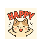 まるねこ★デカ文字スタンプ（個別スタンプ：2）