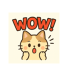 まるねこ★デカ文字スタンプ（個別スタンプ：5）