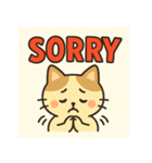 まるねこ★デカ文字スタンプ（個別スタンプ：7）