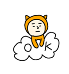 吹き出しと猫かぶり（個別スタンプ：15）