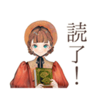 ミステリ好きなクラシカルレディ（個別スタンプ：34）