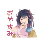 ふんわり女子中学生の毎日挨拶（個別スタンプ：11）