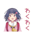ふんわり女子中学生の毎日挨拶（個別スタンプ：15）