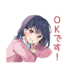 ふんわり女子中学生の毎日挨拶（個別スタンプ：22）