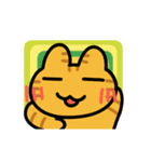 動く！カラフル茶トラ猫（個別スタンプ：2）