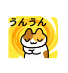 動く！カラフル背景三毛猫（個別スタンプ：8）