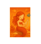 海の魔法で素敵な人魚姫♡（個別スタンプ：12）