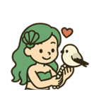 海の魔法で素敵な人魚姫♡（個別スタンプ：15）
