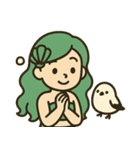 海の魔法で素敵な人魚姫♡（個別スタンプ：17）