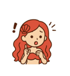 海の魔法で素敵な人魚姫♡（個別スタンプ：19）