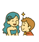 海の魔法で素敵な人魚姫♡（個別スタンプ：23）
