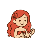 海の魔法で素敵な人魚姫♡（個別スタンプ：26）