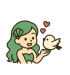海の魔法で素敵な人魚姫♡（個別スタンプ：27）