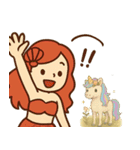 海の魔法で素敵な人魚姫♡（個別スタンプ：31）