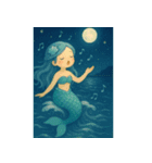海の魔法で素敵な人魚姫♡（個別スタンプ：32）