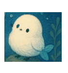 海の魔法で素敵な人魚姫♡（個別スタンプ：33）