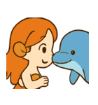 海の魔法で素敵な人魚姫♡（個別スタンプ：37）