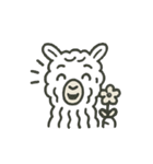 愛らしいアルパカたち パート1（個別スタンプ：2）