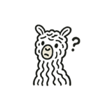 愛らしいアルパカたち パート1（個別スタンプ：3）