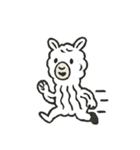 愛らしいアルパカたち パート1（個別スタンプ：4）