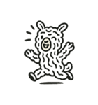 愛らしいアルパカたち パート1（個別スタンプ：9）