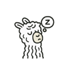 愛らしいアルパカたち パート1（個別スタンプ：19）