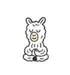 愛らしいアルパカたち パート1（個別スタンプ：33）