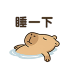 厭世カピバラ日常（個別スタンプ：13）