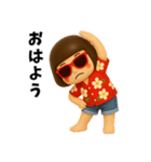 芋ジャージ女子のバカンス（個別スタンプ：5）