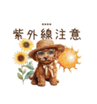 夏のトイプードル・カスタムスタンプ（個別スタンプ：28）