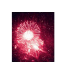背景に花火が打ち上がる✨納涼花火セット3（個別スタンプ：7）