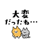でか文字とネコ④（個別スタンプ：21）