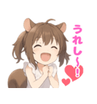 リスっ子えもちゃんのゆるっと毎日スタンプ（個別スタンプ：4）