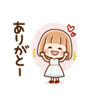 ずっと使える⑤♡可愛い女子（個別スタンプ：19）