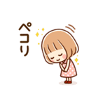 ずっと使える⑤♡可愛い女子（個別スタンプ：22）