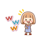 ずっと使える⑤♡可愛い女子（個別スタンプ：26）
