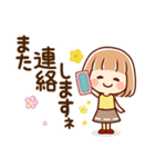 ずっと使える⑤♡可愛い女子（個別スタンプ：36）