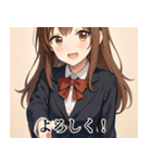 毎日使える萌え美少女スタンプ（個別スタンプ：4）