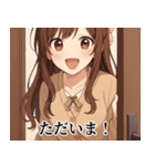 毎日使える萌え美少女スタンプ（個別スタンプ：13）