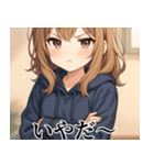 毎日使える萌え美少女スタンプ（個別スタンプ：38）