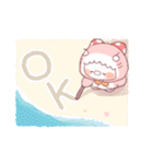 【夏】サメ！パーカー動物5（個別スタンプ：2）