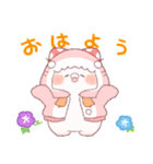 【夏】サメ！パーカー動物5（個別スタンプ：3）
