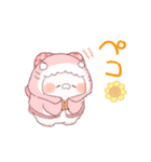 【夏】サメ！パーカー動物5（個別スタンプ：12）