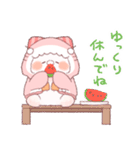 【夏】サメ！パーカー動物5（個別スタンプ：32）