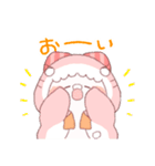 【夏】サメ！パーカー動物5（個別スタンプ：39）