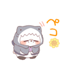【夏】サメ！パーカー動物6（個別スタンプ：12）