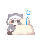 【夏】サメ！パーカー動物6（個別スタンプ：14）