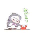 【夏】サメ！パーカー動物6（個別スタンプ：19）