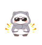 【夏】サメ！パーカー動物6（個別スタンプ：22）