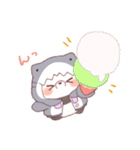 【夏】サメ！パーカー動物6（個別スタンプ：23）